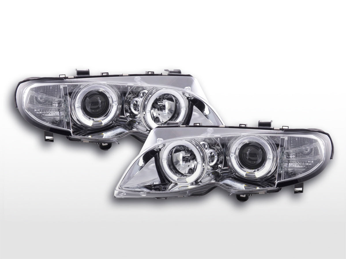 Scheinwerfer Set BMW 3er E46 Limo/Touring 02-05 chrom Scheinwerfer Set BMW 3er E46 Limo/Touring 02-05 chrom